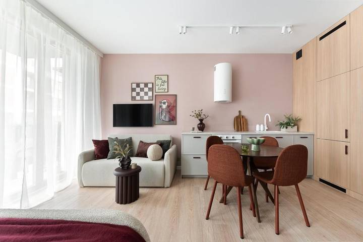 Apartament wakacyjny dla 3 osób, z sauna i taras w Wilanów