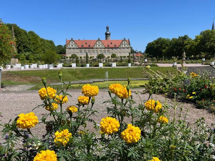 Ferienwohnung für 5 Personen, mit Balkon und Sauna sowie Ausblick in Weikersheim