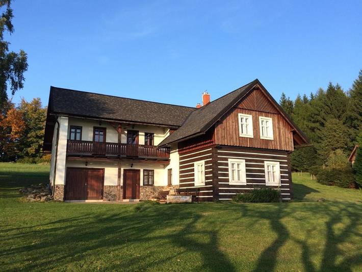 Dom dla 12 osób, z Balkon i Ogród oraz Widok w Paseky nad Jizerou