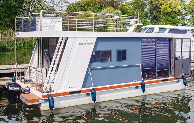 Hausboot für 4 Personen, mit Terrasse und Garten