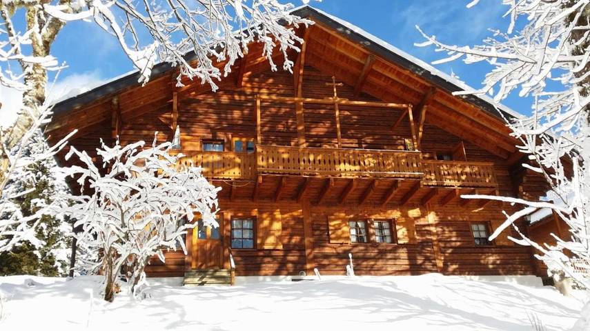 Chalet pour 7 personnes, avec Balcon et Terrasse ainsi que Jardin et Vue