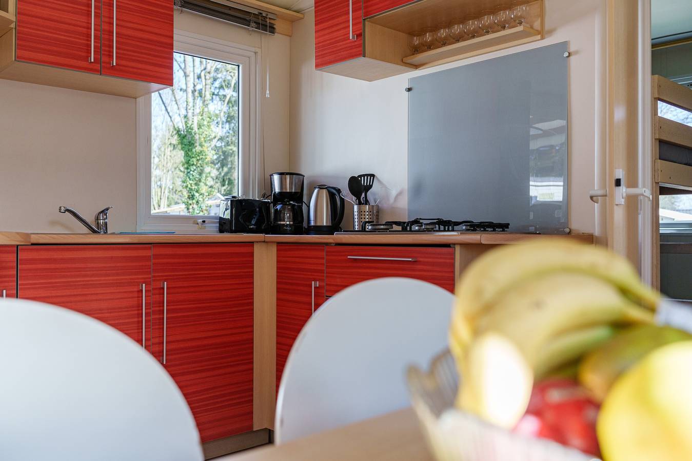 Caravane « Nina’s Mobilhome Am Europa Park » avec piscines et terrasse privée in Boofzheim, Région de Sélestat-Erstein
