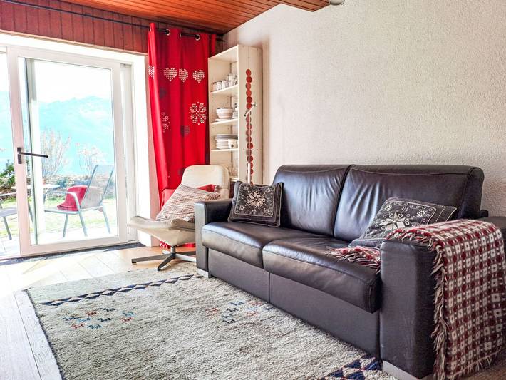 Ferienwohnung für 2 Personen, mit Ausblick und Terrasse sowie Garten in Verbier