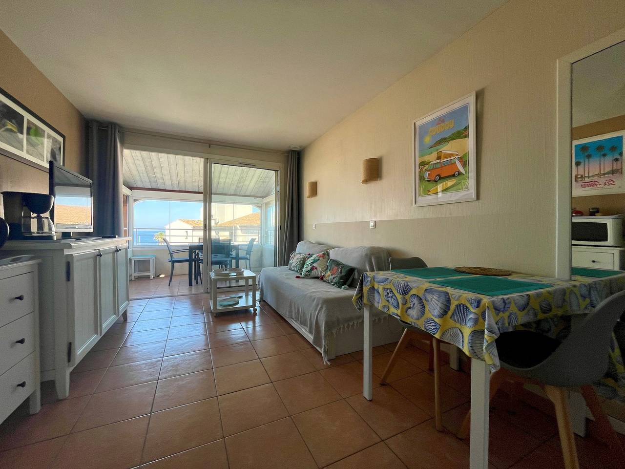 Ganze Wohnung, Appartement, 1 chambre, Vue Mer, Parking in La Coudoulière, Six-Fours les Plages