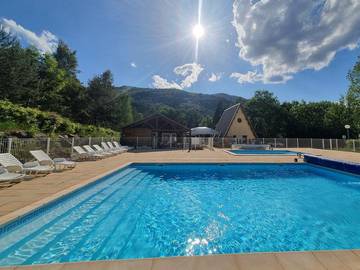 Bungalow pour 5 personnes, avec bassin pour enfant dans les Alpes-de-Haute-Provence