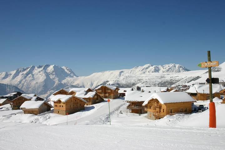 Maison pour 15 personnes, avec terrasse et sauna à Huez