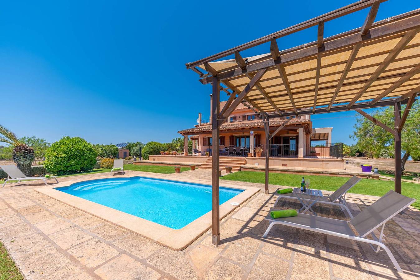 Finca Can Guillem Boquet - Villa mit privatem Pool und kostenlosem Wifi in Porto Cristo in S'Illot Cala Morlanda, Manacor