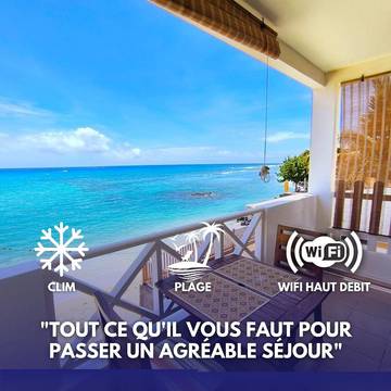 Gîte pour 4 personnes, avec vue et balcon dans Corail Safari Saint Gilles Les Bains