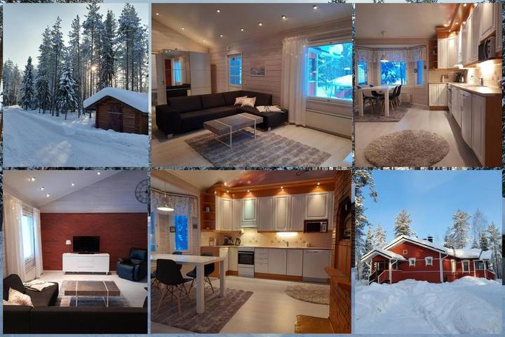Apartament wakacyjny dla 5 osób, z sauna i ogród w Rovaniemi