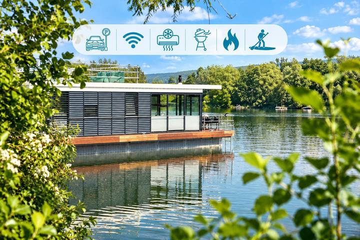 Ferienhaus für 5 Personen, mit Terrasse und Seeblick sowie Ausblick