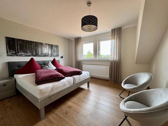 Gîte pour 4 personnes, avec Balcon et Terrasse ainsi que Jardin et Vue dans Ingenheim