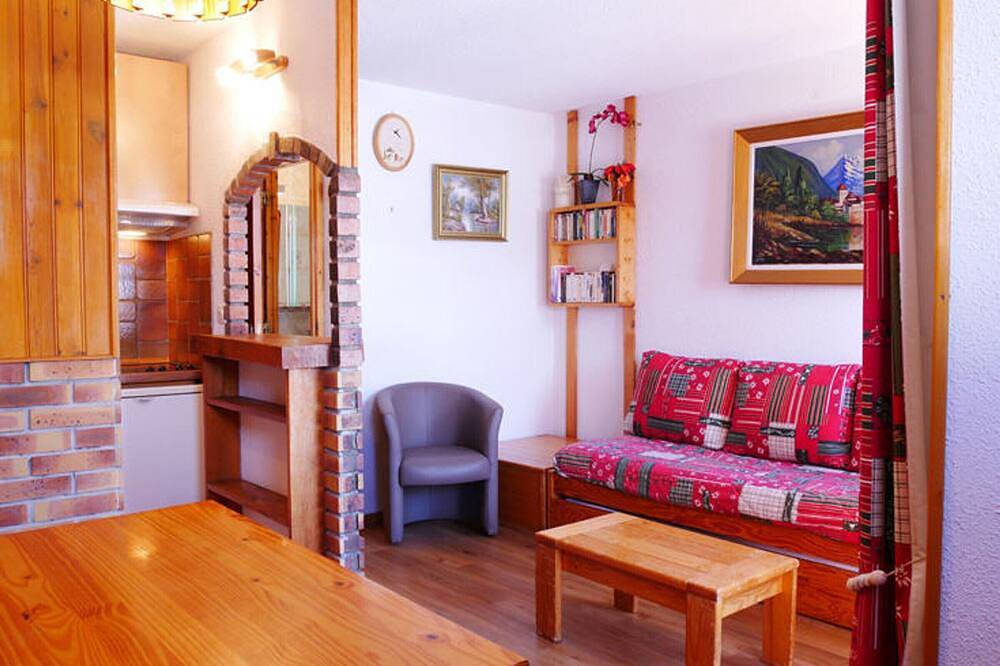 Apartamento entero, Apartamento acogedor para 5 personas, a pie de pistas, balcón soleado, cocina equipada in La Plagne, Bellentre