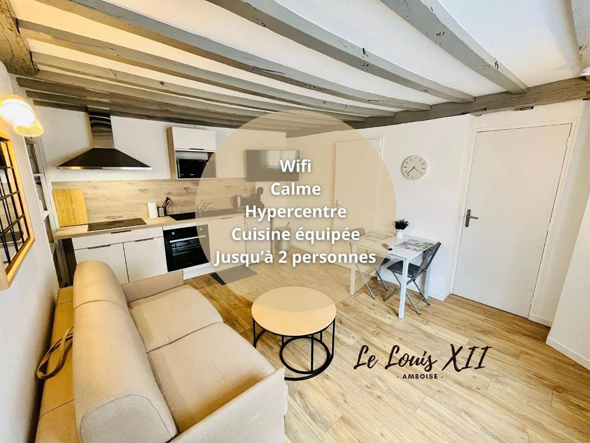 Appartement entier, Le Louis Xii - Studio entre Loire et Château Royal - Manoir de la Concorde in Amboise, Région de Tours