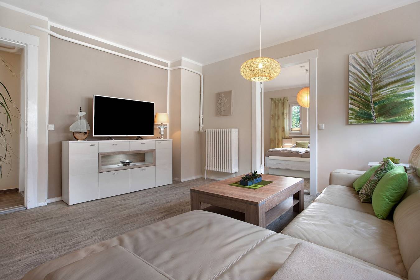 Apartamento entero, Apartamento 'Ferienwohnung Bleichen' con piscina privada, jardín compartido y Wi-Fi in Stralsund, Alrededores de Stralsund
