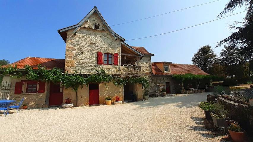 Cottage pour 2 personnes, avec piscine ainsi que jardin et vue à Promilhanes