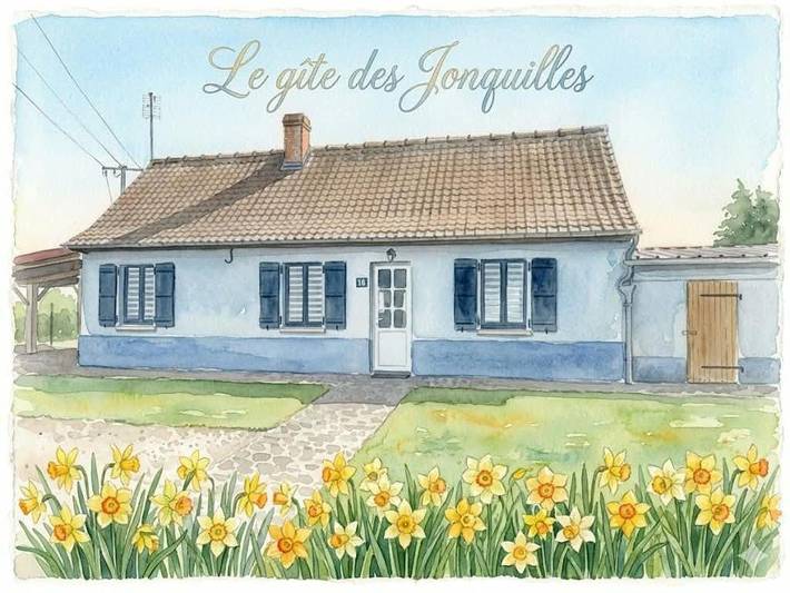 Location de vacances pour 4 personnes, avec Terrasse et Jardin à Forest-Montiers