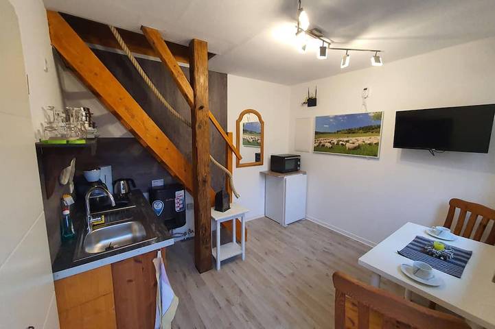 Ferienwohnung für 3 Personen, mit Garten