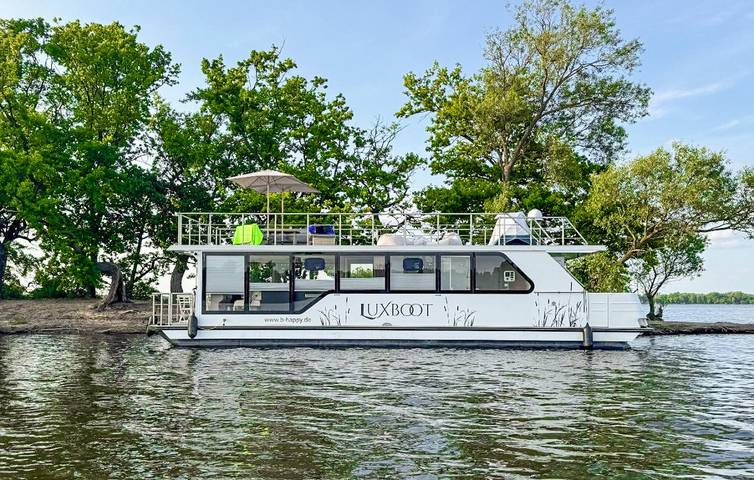 Hausboot für 6 Personen, mit Terrasse und Seeblick