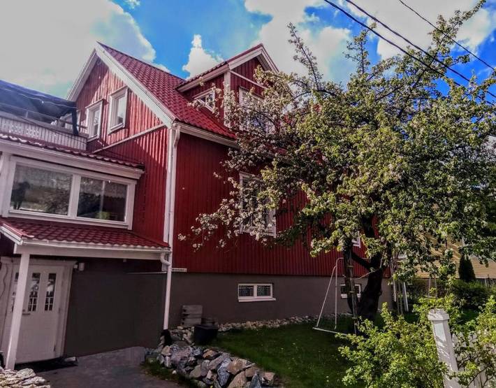Appartement de vacances pour 3 personnes, avec sauna ainsi que vue et jardin