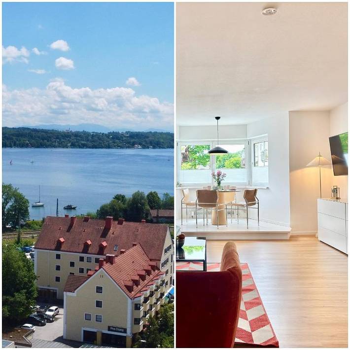 Apartamento para 4 personas, con Vistas al lago y Vistas en Starnberg
