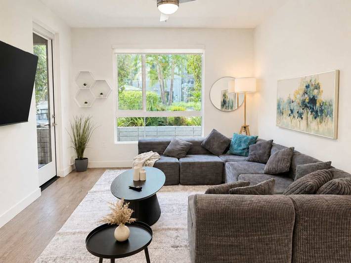 Apartamento de vacaciones para 8 personas, con piscina y jardín - 1