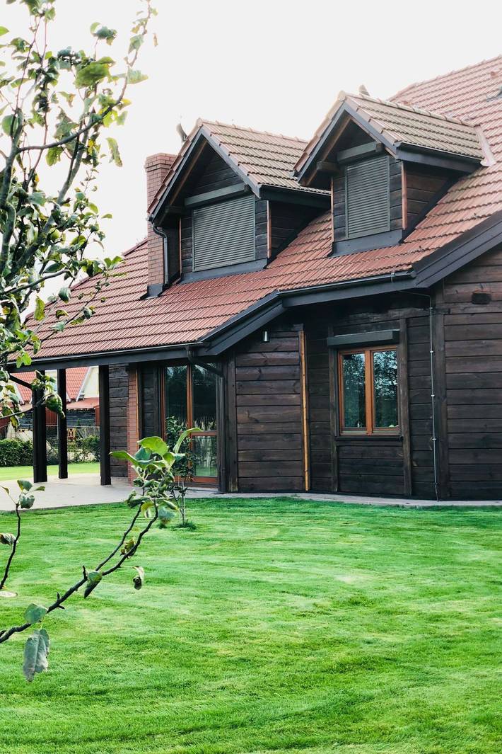 Dom dla 7 osób, z sauna i taras oraz ogród w Dębki