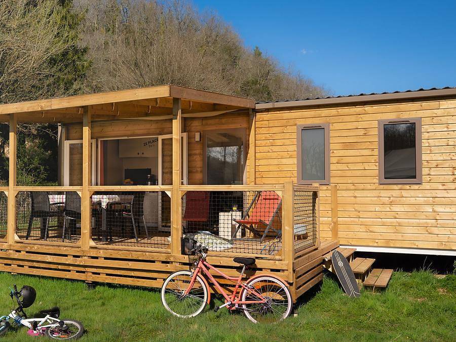 Camping le Pont de Mazerat - Mobilhome 4 personnes - Mobil-home Select Lv Clim Plancha Wifi - 2 chambres - 4 pers in Tamniès, Périgord Noir