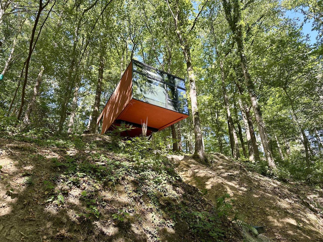A treehouse in the heart of La Roche in La Roche-en-Ardenne, Luxembourg (Belgium)