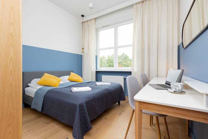 Apartment for 4 people, with garden, child-friendly in Warsaw