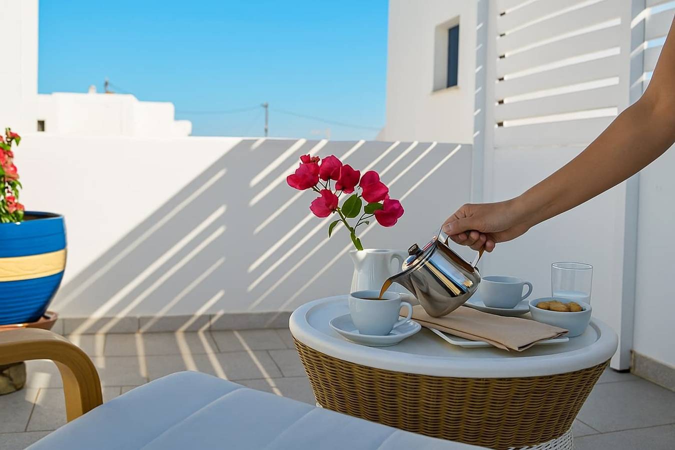 Chambre d’hôte pour 2 personnes avec vue sur l’océan in Náoussa, Paros