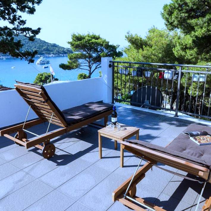 Ferienwohnung für 2 Personen, mit Meerblick in Mljet