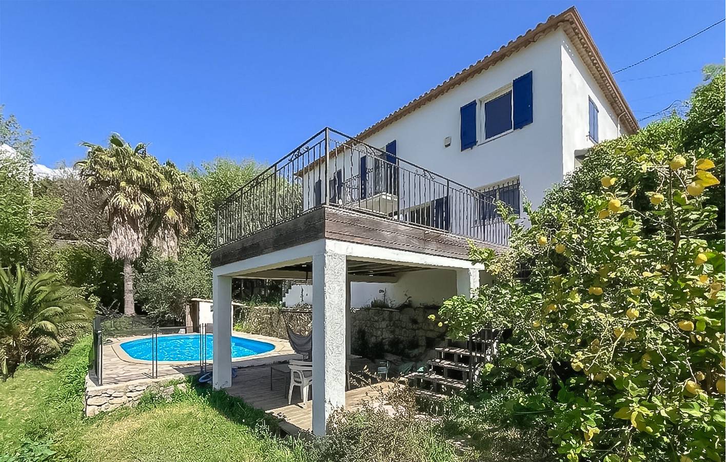 Reizende 2-Zimmer-Wohnung mit Pool, Terrasse und WLAN in der Nähe des Stadtzentrums von Opio in Châteauneuf-Grasse, Mittelmeerküste (Frankreich)