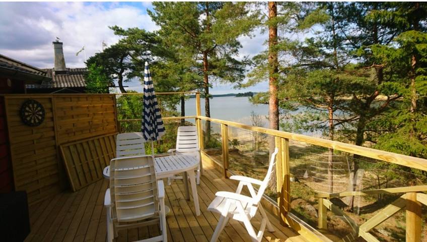 Ferienhaus mit Meerblick für 4 Personen, mit Sauna und Garten sowie Terrasse