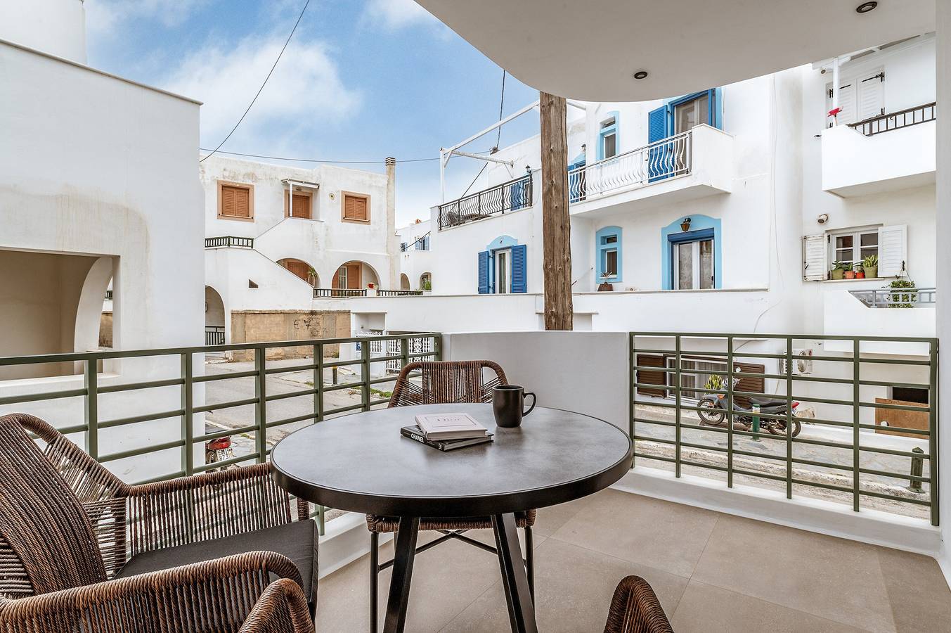 Apartamento Num Hotel 'Makava Suite with Hammam' com Varanda, Wi-Fi e Ar Condicionado in Naxos Cidade, Naxos