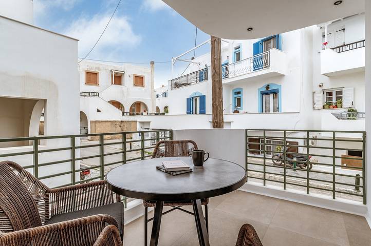 Apartamento Num Hotel 'Makava Suite with Hammam' com Varanda, Wi-Fi e Ar Condicionado in Naxos Cidade, Naxos
