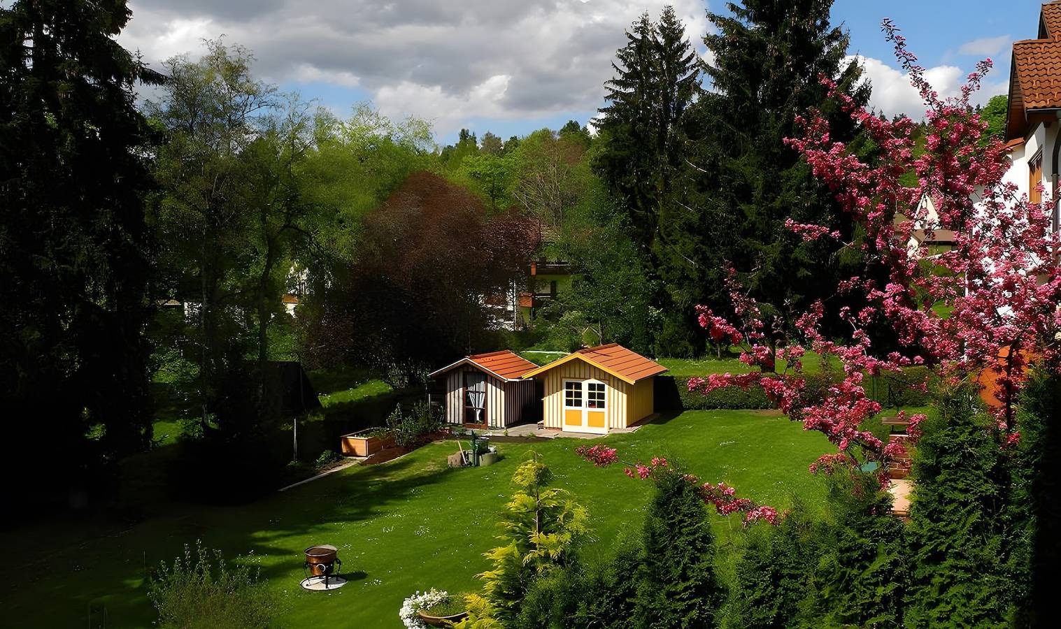 Ganze Wohnung, Ferienwohnung Sonnenbalkon mit 2 Balkonen, Liegewiese, 3Welten Card und Wlan in der Nähe vom Solemar in Bad Dürrheim, Mittlerer Schwarzwald
