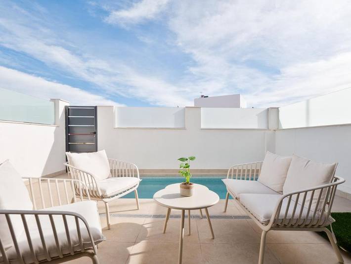 Casa rural para 6 personas, con piscina y jardín en Santiago de la Ribera - 2