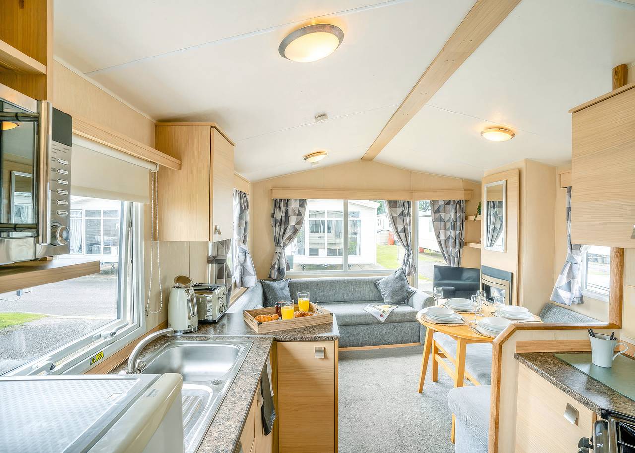 Bronze Caravan with parking 4 in Porthcawl, Bridgend region
