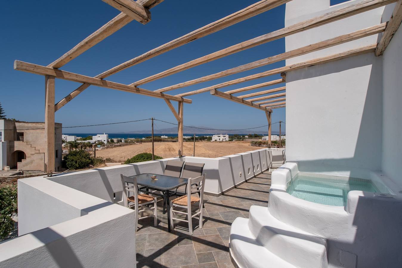 Apartamento no hotel 'Irida Sunny Family' com vista mar, Wi-Fi e ar condicionado in Kastraki (Naxos), Naxos