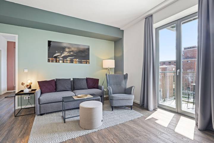 Ferienwohnung für 3 Personen, mit Balkon in Wismar