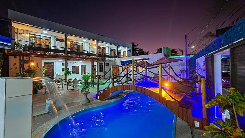 Pousadas para 2 pessoas, com piscina e jardim e ainda vista em Marechal Deodoro (Alagoas)