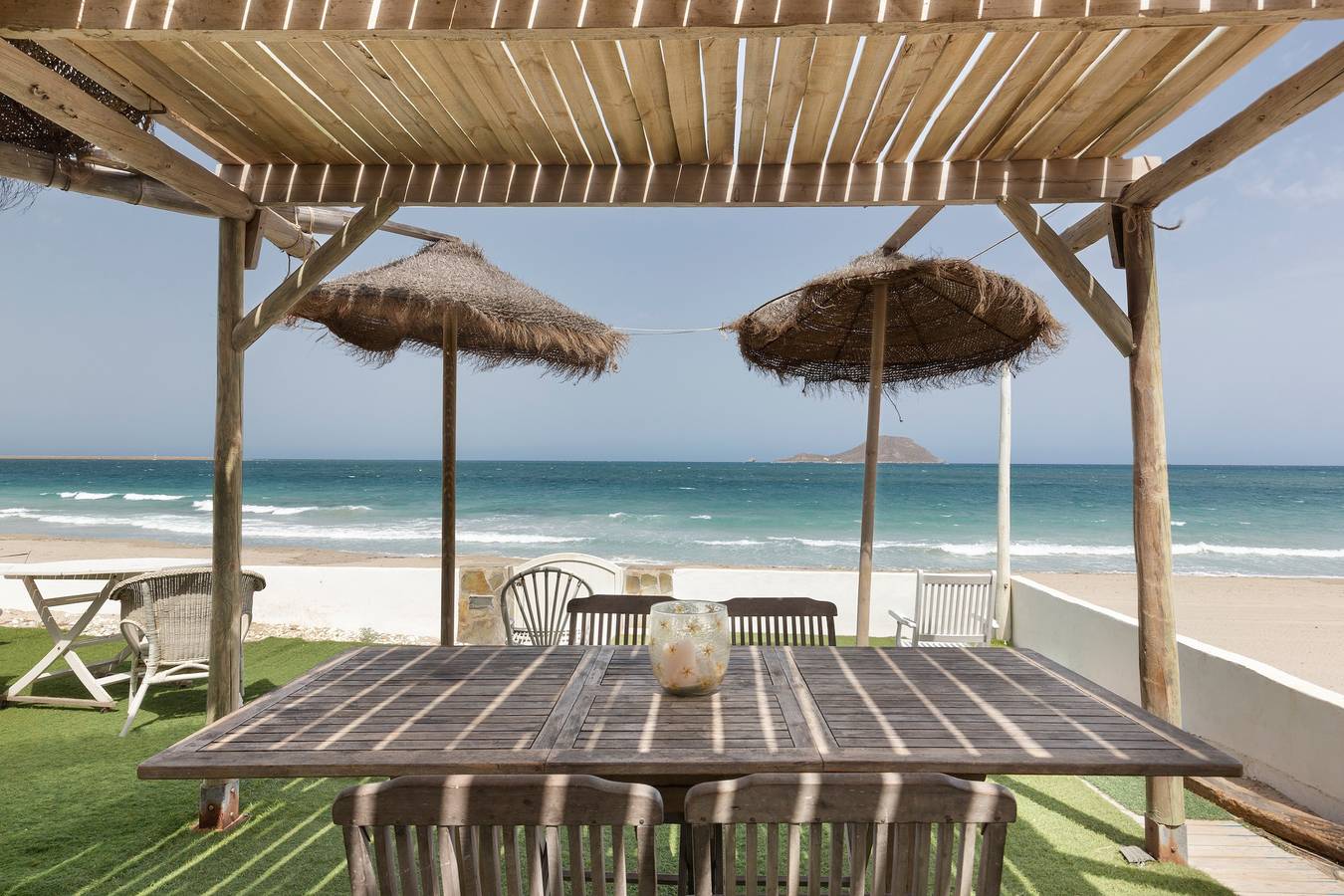 Casa de férias '3aguas Mediterraneo' com vista para o mar, piscina privada e acesso Wi-Fi in Los Miradores del Puerto, San Javier