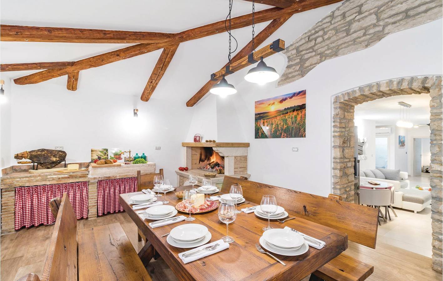 Charmante 2-Zimmer-Wohnung mit Pool in der Nähe des Stadtzentrums von Sajini in Barban, Südküste Istrien