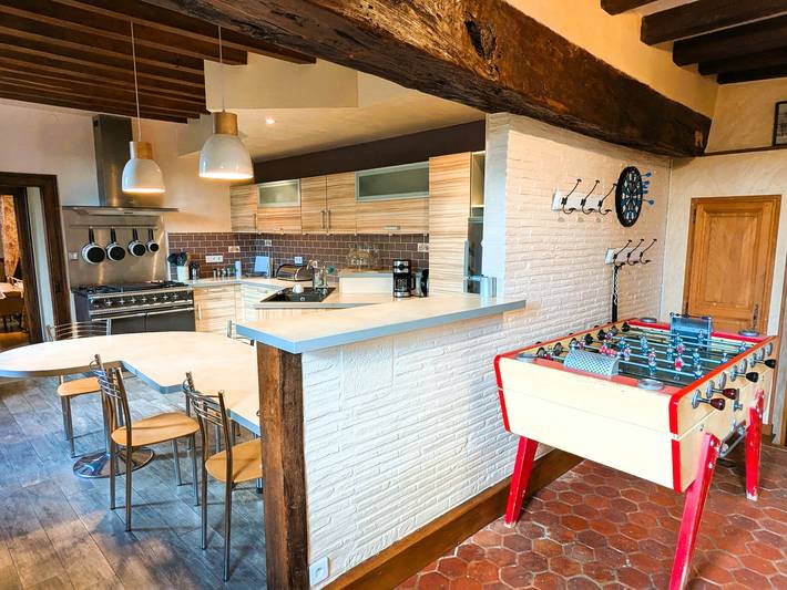 Charming cottage in Burgundy, 5 bedrooms, cozy fireplace in Ouanne, Auxerre region