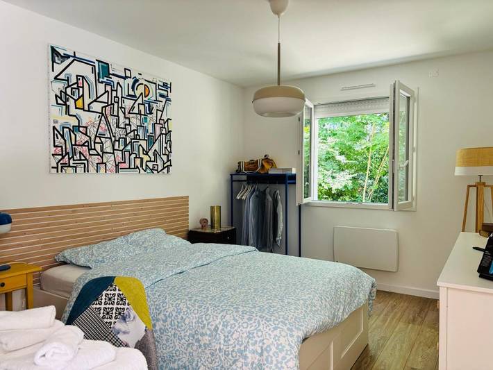 Location de vacances pour 4 personnes, avec terrasse ainsi que piscine et vue à Mûrs-Erigné - 4