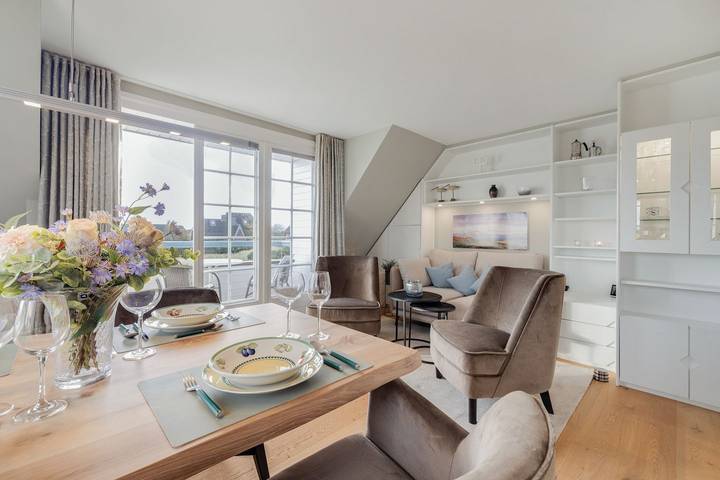 Ferienwohnung für 4 Personen, mit Balkon und Ausblick in Munkmarsch