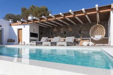 Ferienhaus für 6 Personen, mit Garten und Whirlpool sowie Balkon auf Mykonos