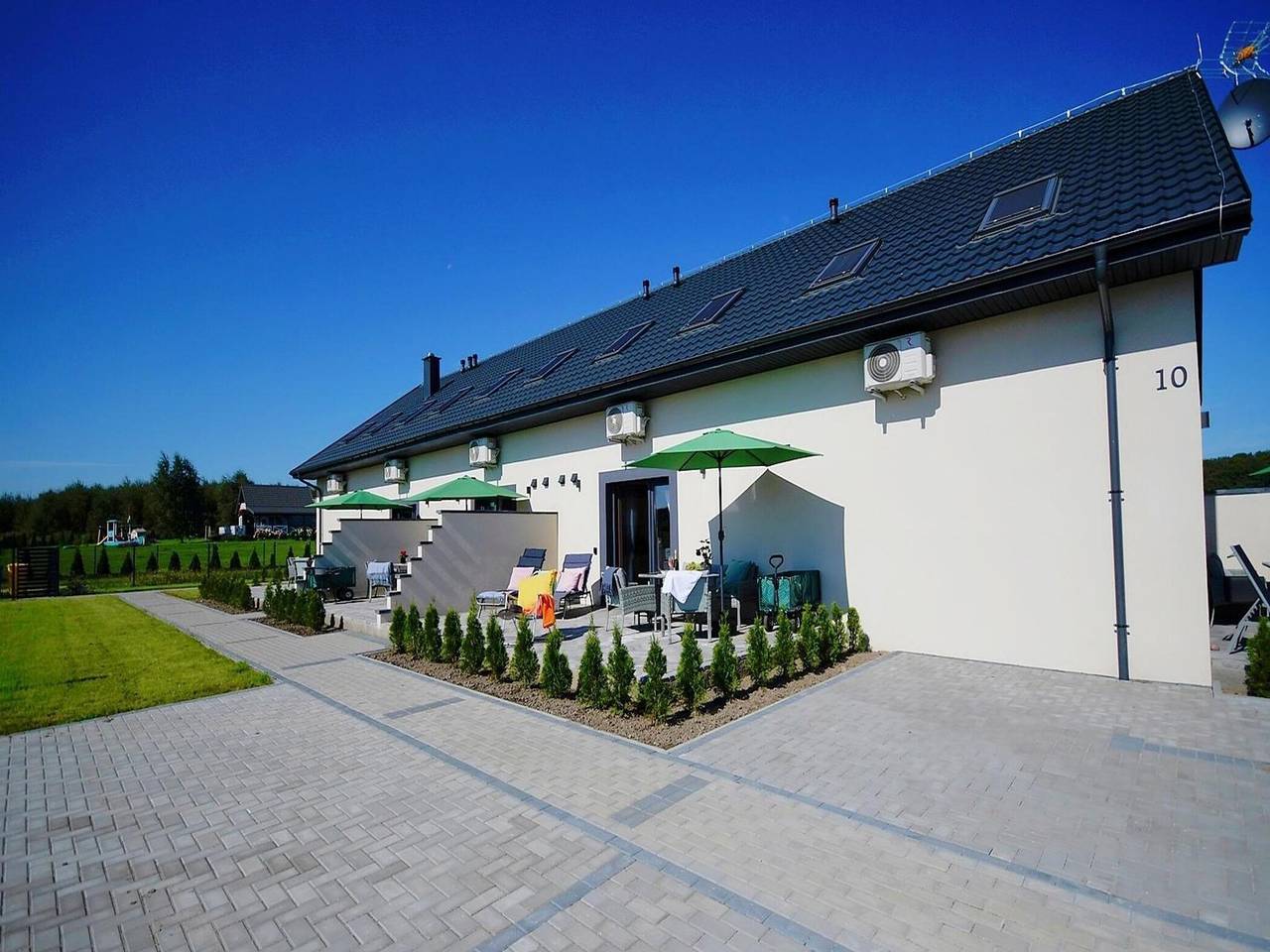 Ferienhäuser mit Terrassen, Mielenko in Mielenko, Powiat Koszaliński