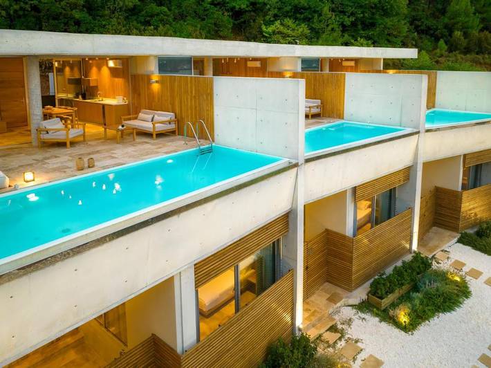 Ferienhaus für 3 Personen, mit Pool und Balkon sowie Ausblick auf Thassos - 3