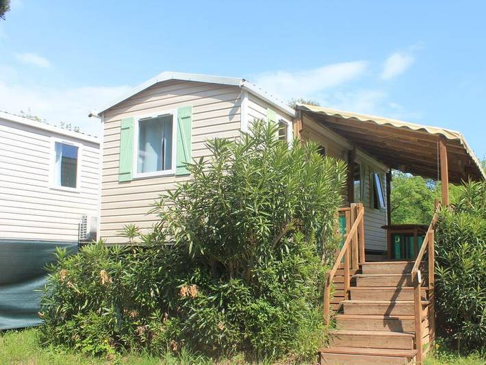 Flower Camping Moulin des Iscles - Mobilheim 4 personen - Mobilheim Komfort Tatiana - 23m² (2 Zimmer) in Roquebrune-sur-Argens, Mittelmeerküste (Frankreich)